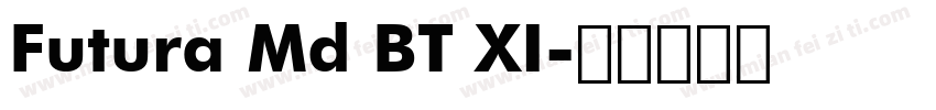 Futura Md BT XI字体转换